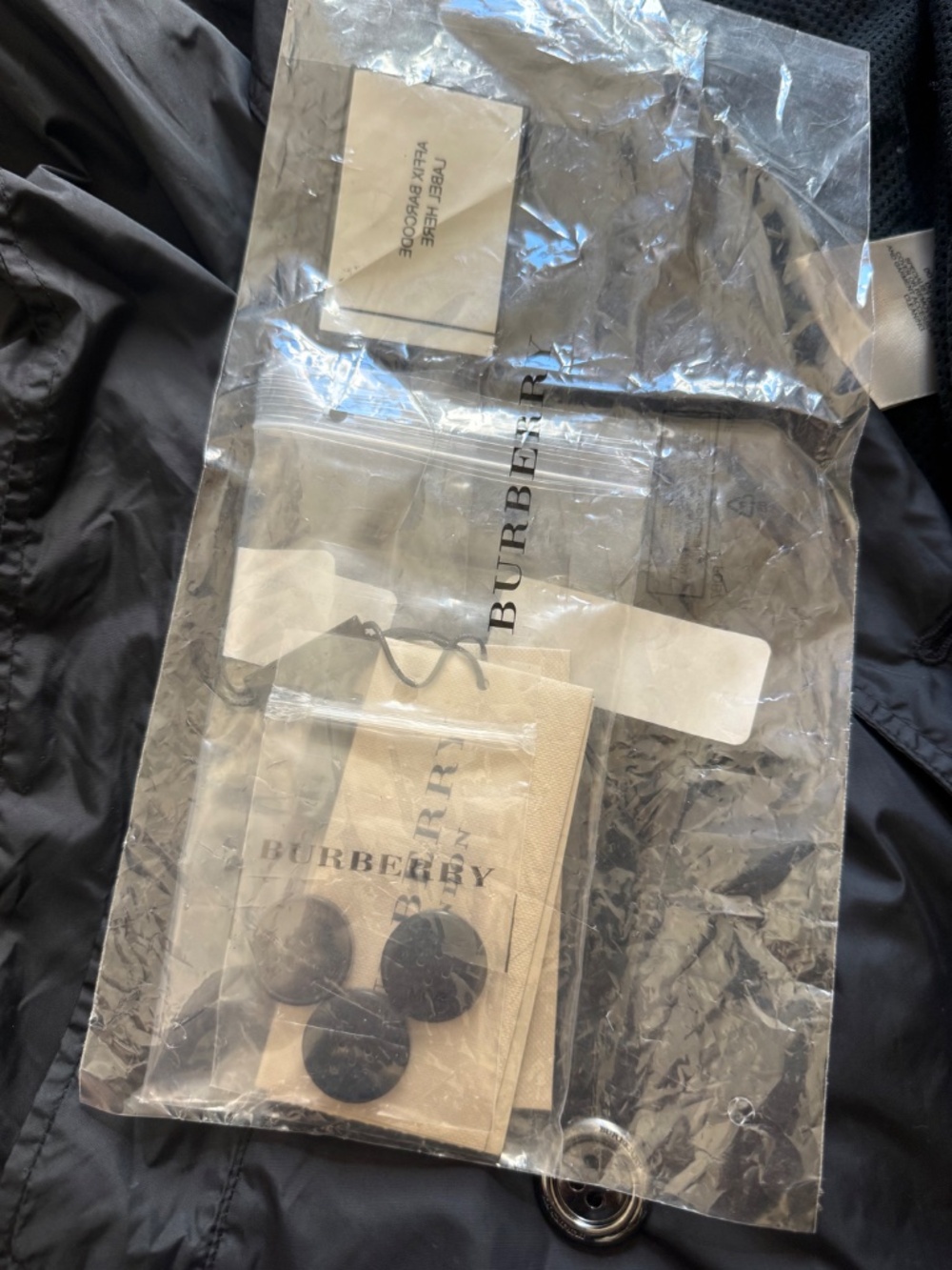 BURBERRY London Black Short Coat Jacket Size US 6 UK 10 EU 40 - See Description - Picture 10 of 12